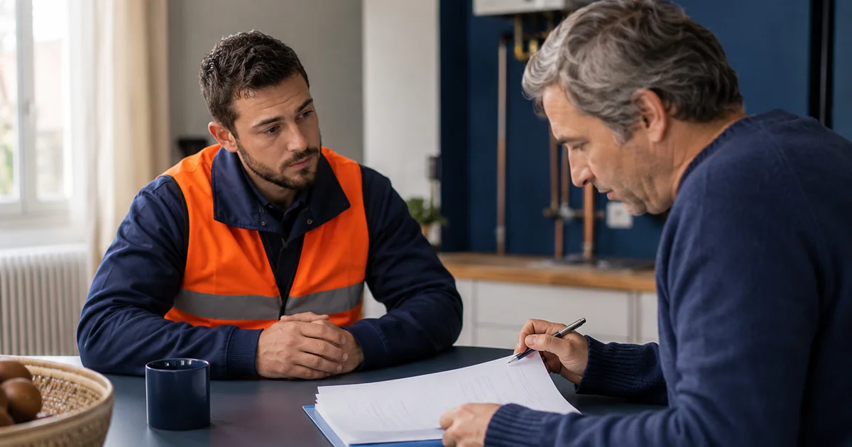 Artisan BTP avec formulaire de rétractation client — protection contractuelle